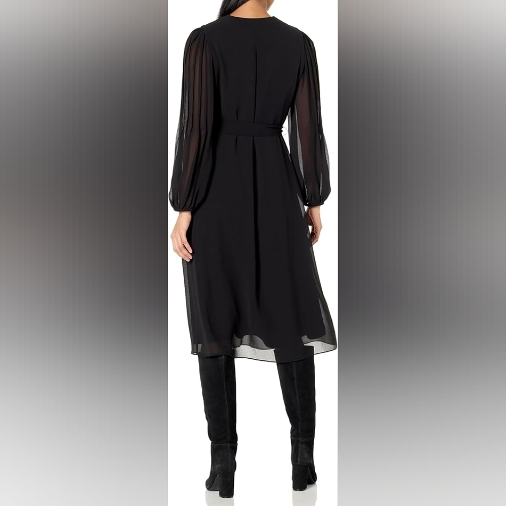 Kobi Halperin Tatum Pintucked V-Neck Midi Dress Women’s - Picture 4 of 5